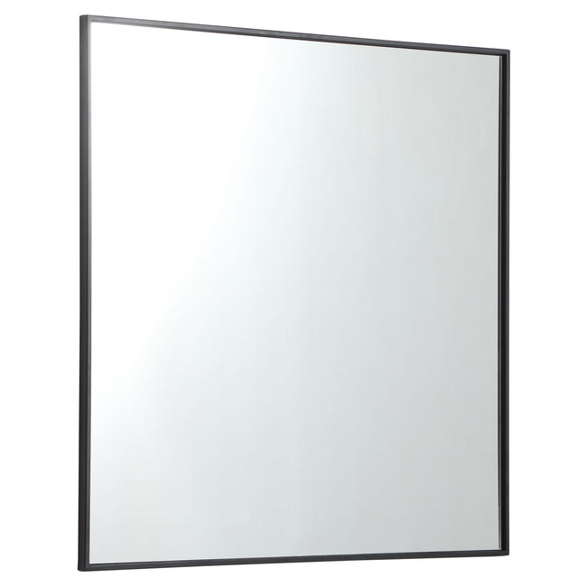 MR43636BK Monet 36" x 36" Metal Framed Square Mirror in Black
