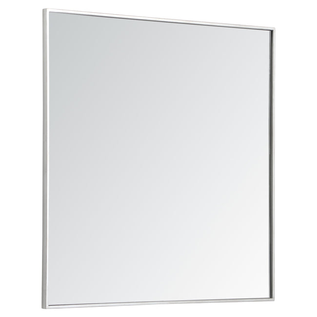 MR43636S Monet 36" x 36" Metal Framed Square Mirror in Silver