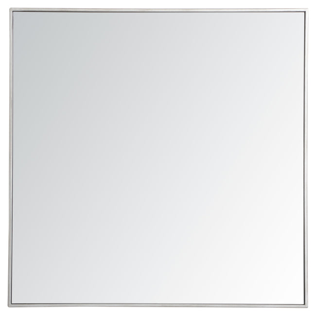 MR43636S Monet 36" x 36" Metal Framed Square Mirror in Silver