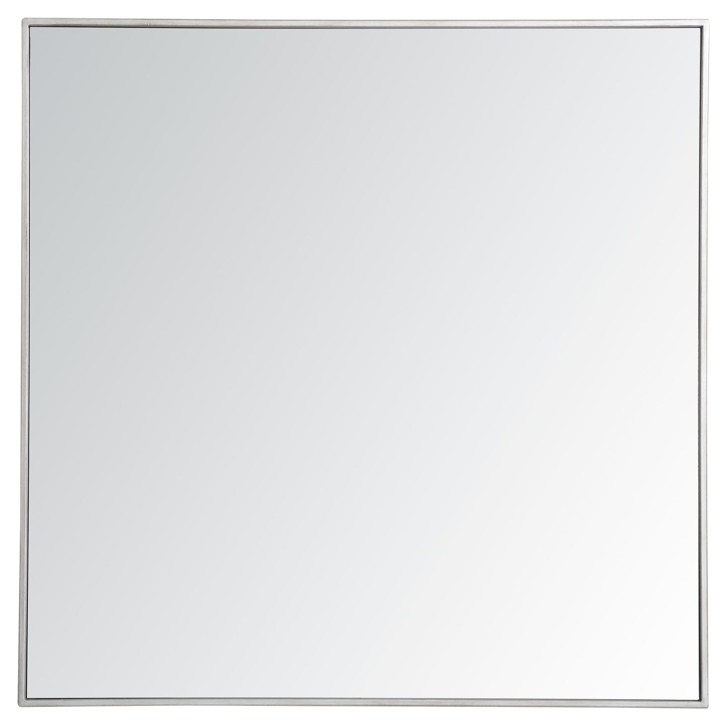 MR43636S Monet 36" x 36" Metal Framed Square Mirror in Silver