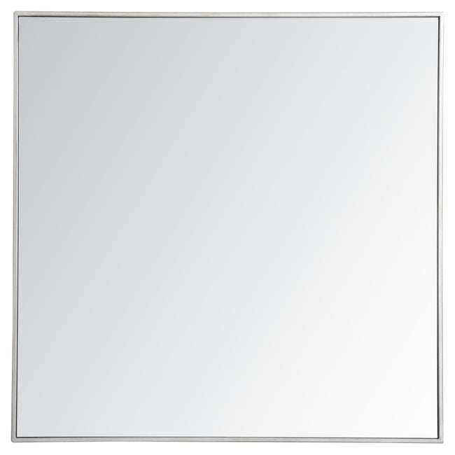 MR43636S Monet 36" x 36" Metal Framed Square Mirror in Silver