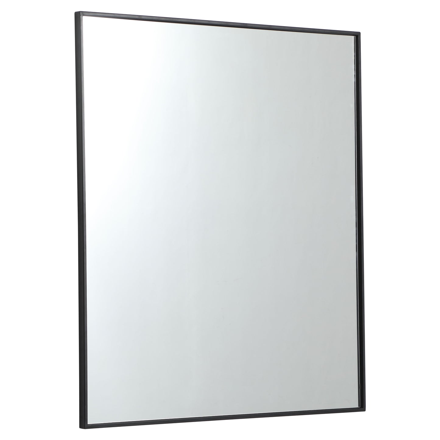 MR43640BK Monet 36" x 40" Metal Framed Rectangular Mirror in Black