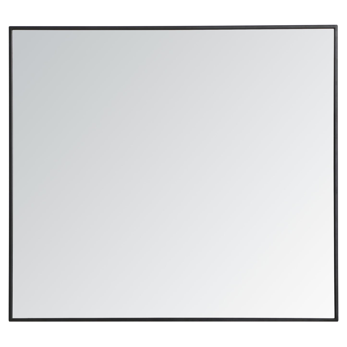 MR43640BK Monet 36" x 40" Metal Framed Rectangular Mirror in Black