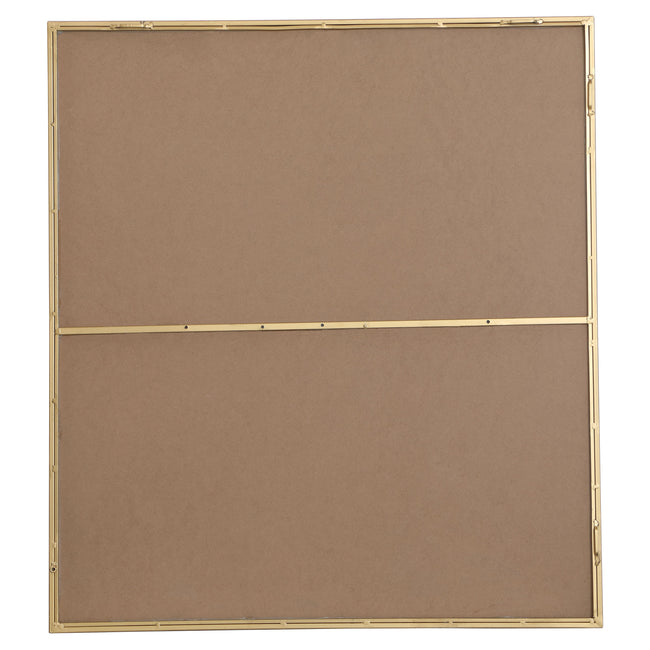 MR43640BR Monet 36" x 40" Metal Framed Rectangular Mirror in Brass