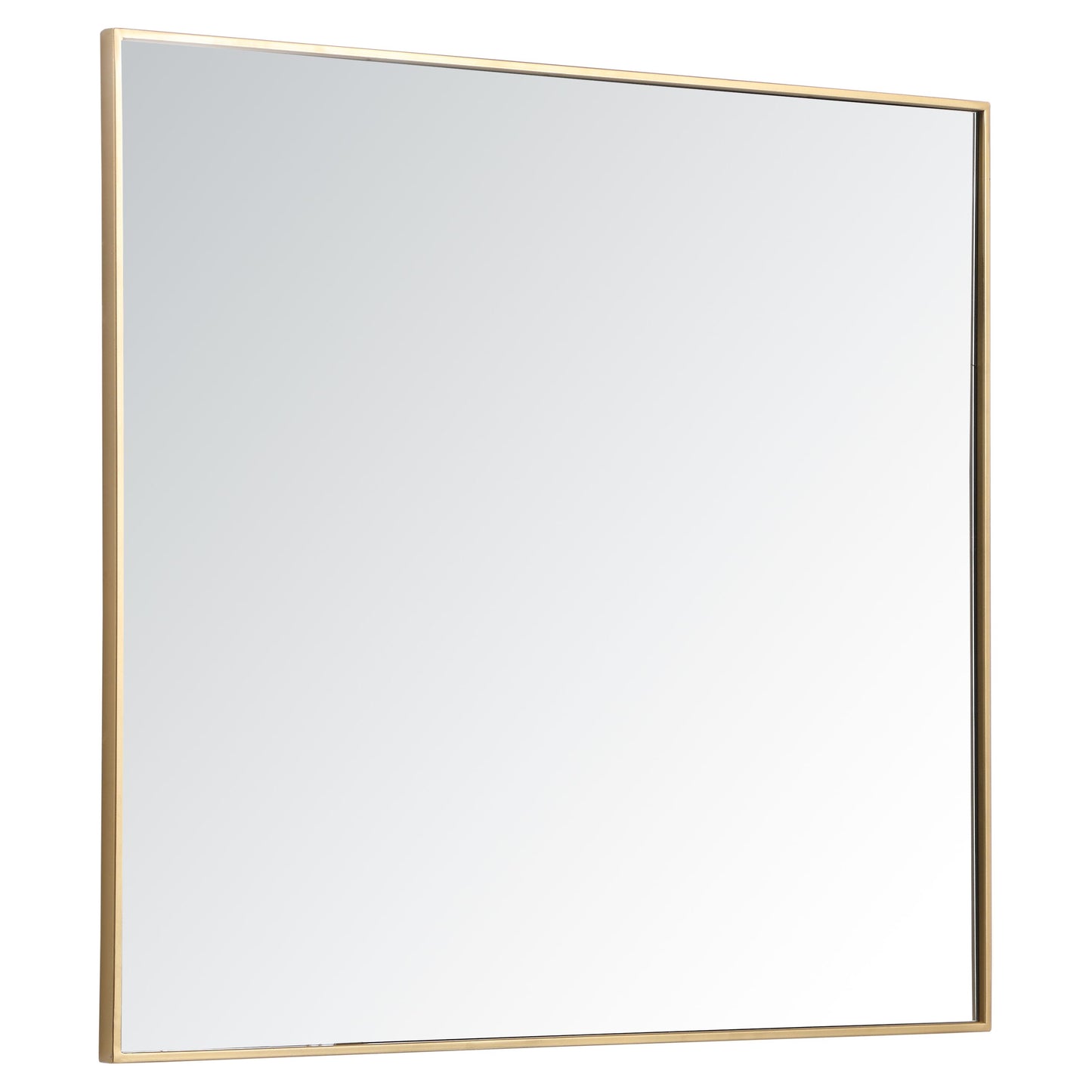MR43640BR Monet 36" x 40" Metal Framed Rectangular Mirror in Brass