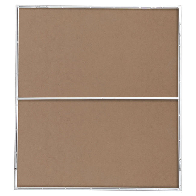 MR43640S Monet 36" x 40" Metal Framed Rectangular Mirror in Silver