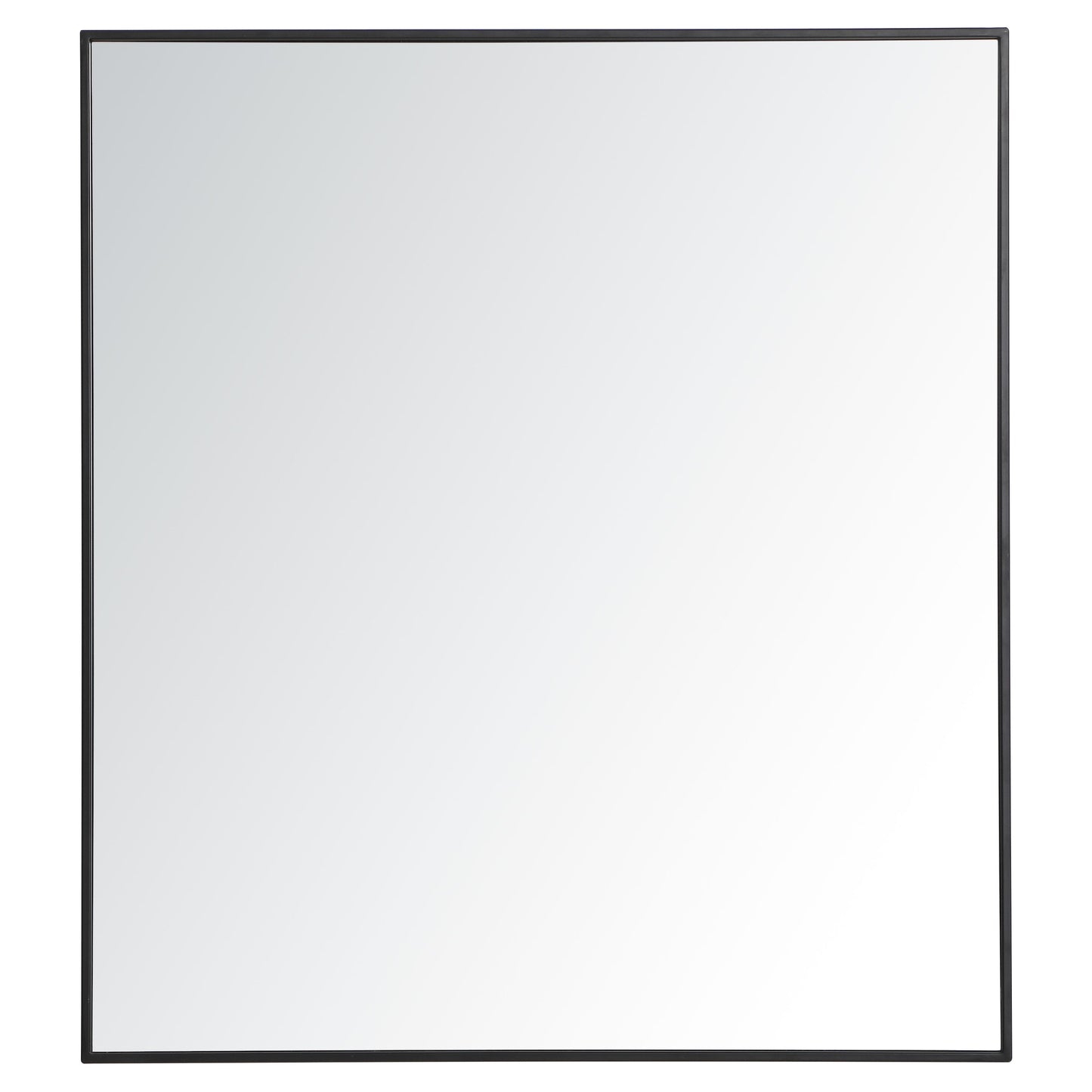 MR43640BK Monet 36" x 40" Metal Framed Rectangular Mirror in Black