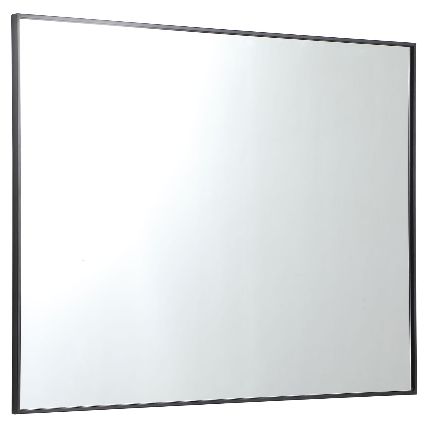 MR43648BK Monet 36" x 48" Metal Framed Rectangular Mirror in Black
