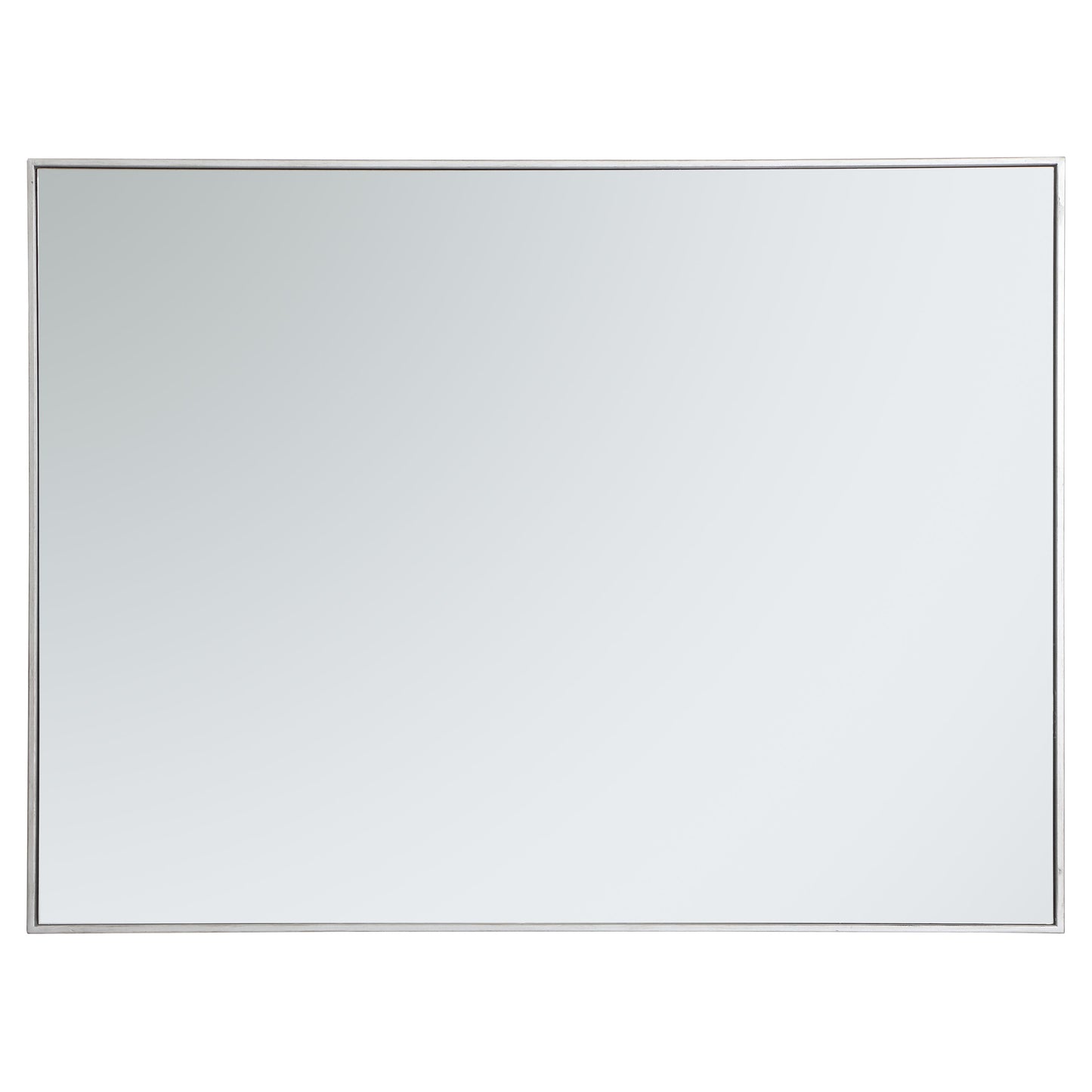 MR43648S Monet 36" x 48" Metal Framed Rectangular Mirror in Silver