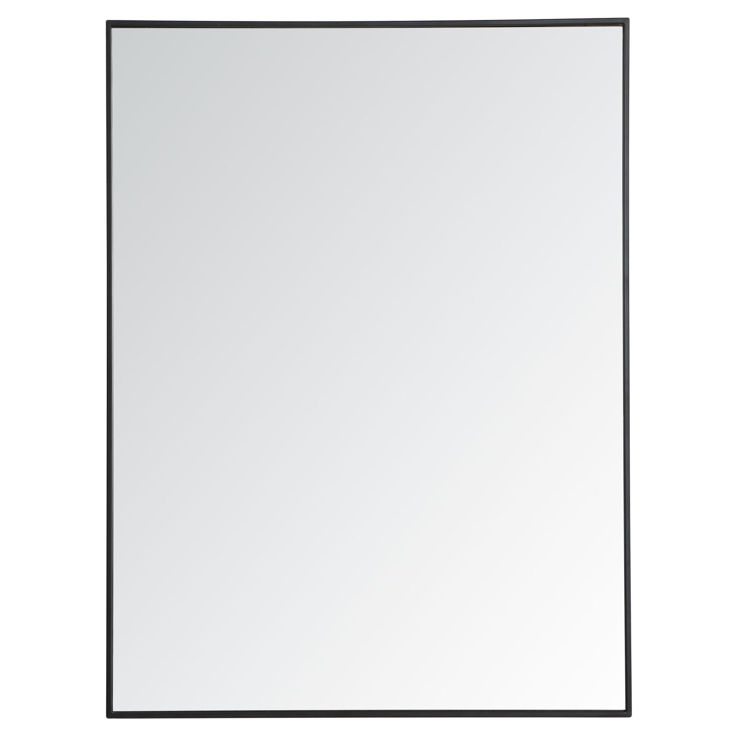 MR43648BK Monet 36" x 48" Metal Framed Rectangular Mirror in Black