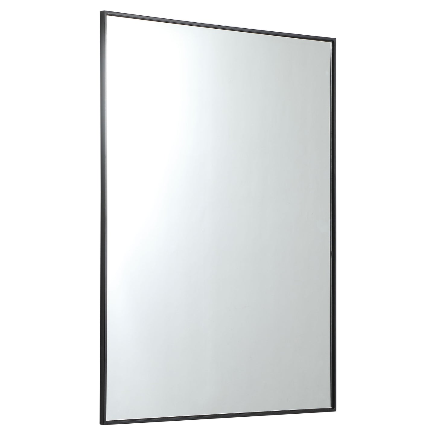 MR43648BK Monet 36" x 48" Metal Framed Rectangular Mirror in Black