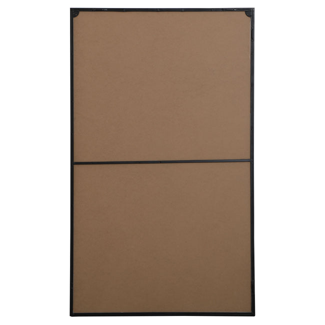 MR43660BK Monet 36" x 60" Metal Framed Rectangular Mirror in Black