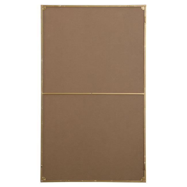 MR43660BR Monet 36" x 60" Metal Framed Rectangular Mirror in Brass