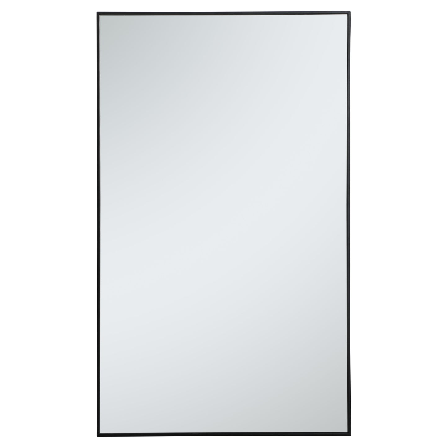 MR43660BK Monet 36" x 60" Metal Framed Rectangular Mirror in Black