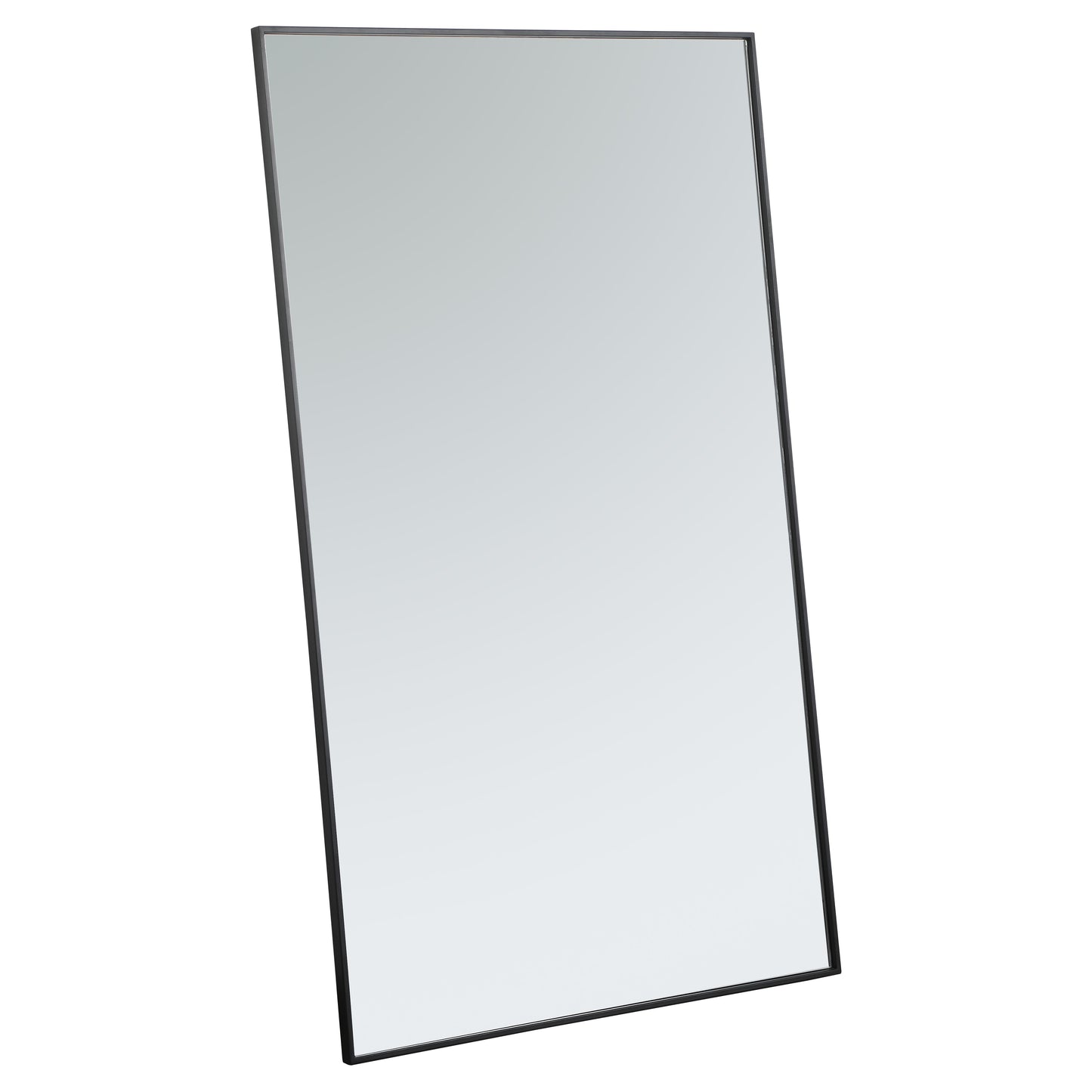 MR43660BK Monet 36" x 60" Metal Framed Rectangular Mirror in Black