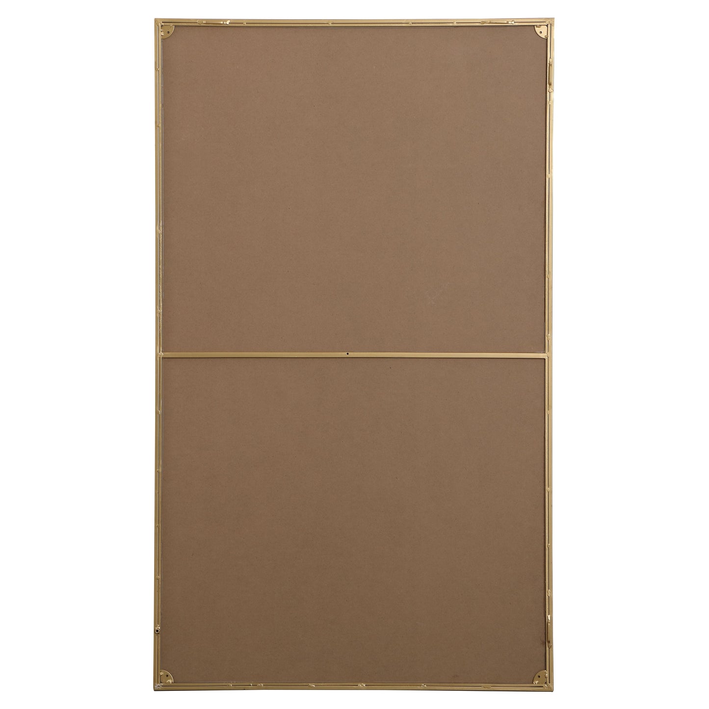 MR43660BR Monet 36" x 60" Metal Framed Rectangular Mirror in Brass