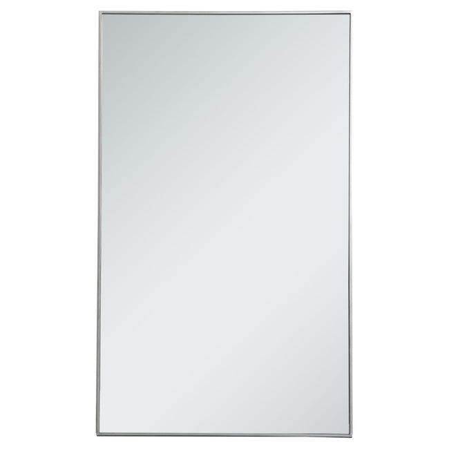 MR43660S Monet 36" x 60" Metal Framed Rectangular Mirror in Silver