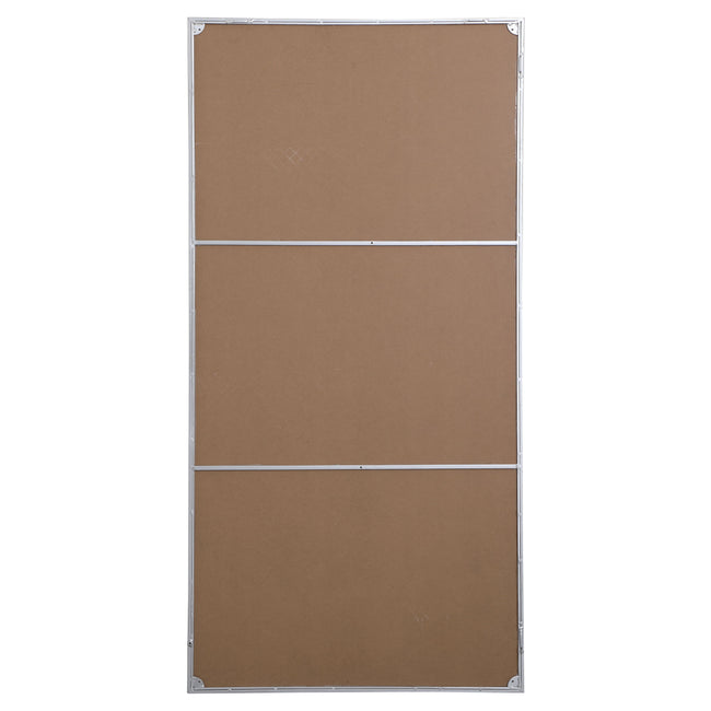 MR43672S Monet 36" x 72" Metal Framed Rectangular Mirror in Silver