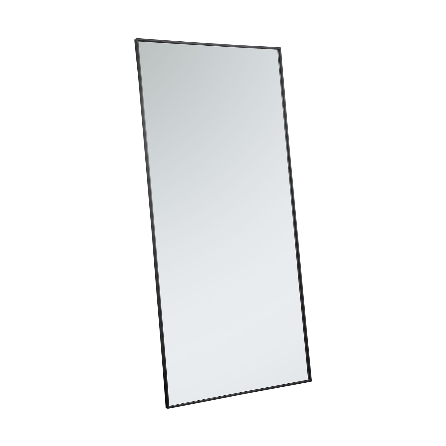 MR43672BK Monet 36" x 72" Metal Framed Rectangular Mirror in Black