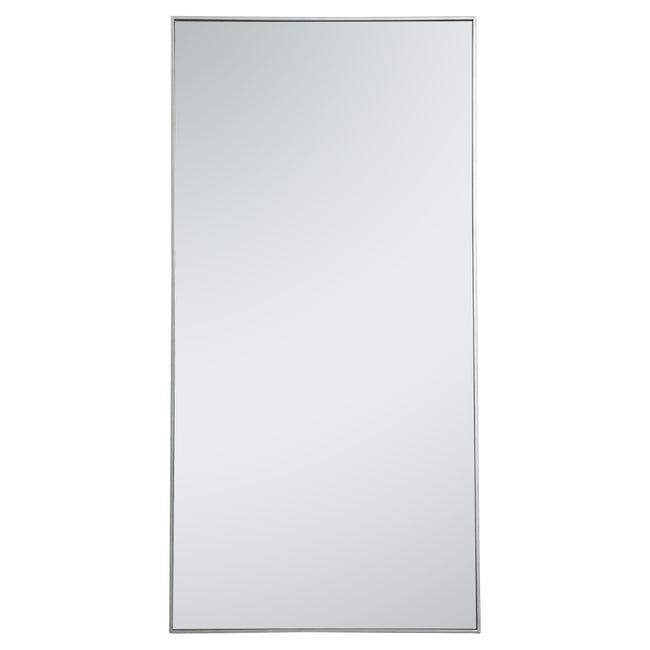 MR43672S Monet 36" x 72" Metal Framed Rectangular Mirror in Silver