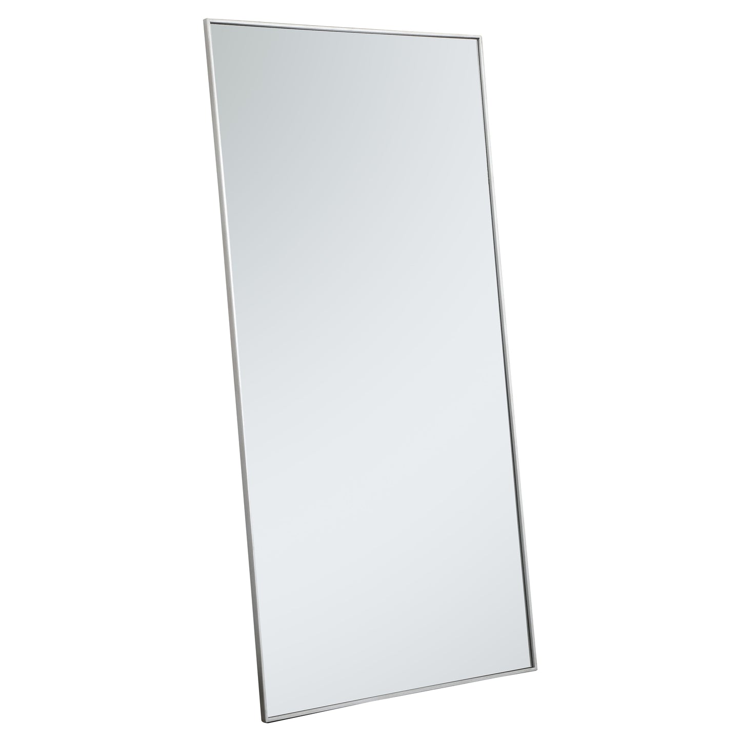 MR43672S Monet 36" x 72" Metal Framed Rectangular Mirror in Silver