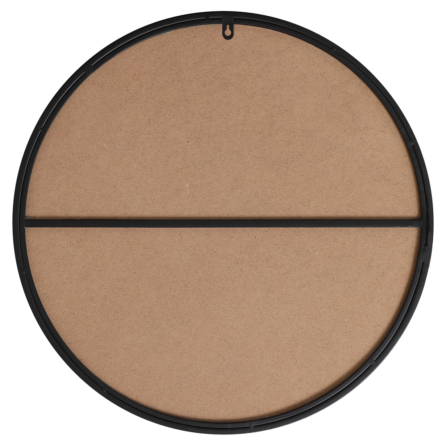 MR4818BK Eternity 18" x 18" Metal Framed Round Mirror in Black