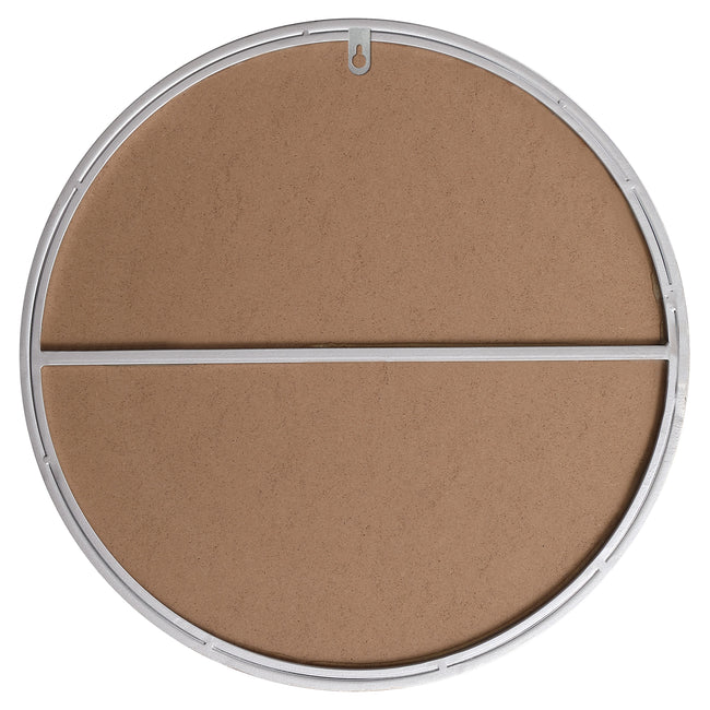 MR4818S Eternity 18" x 18" Metal Framed Round Mirror in Silver