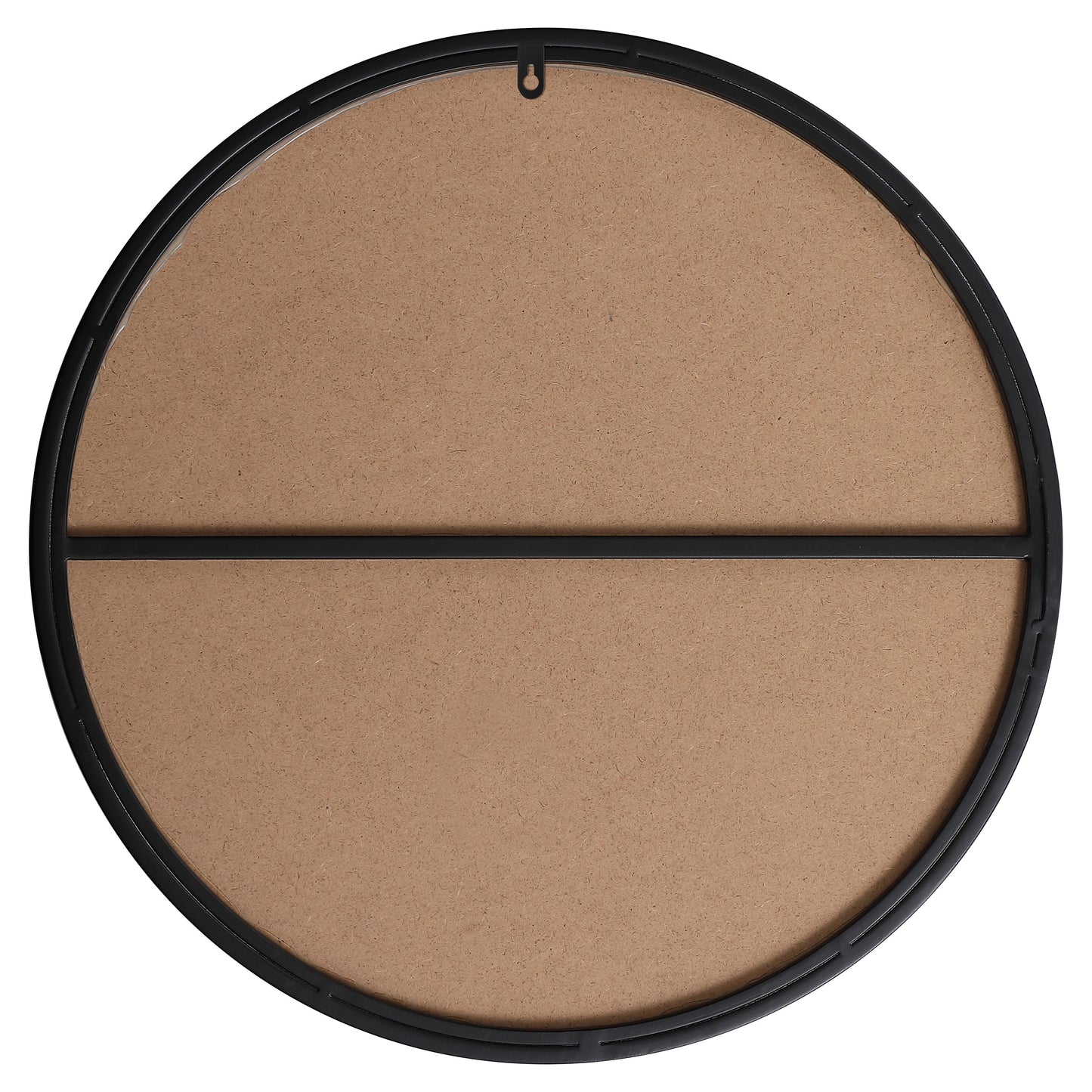 MR4821BK Eternity 21" x 21" Metal Framed Round Mirror in Black