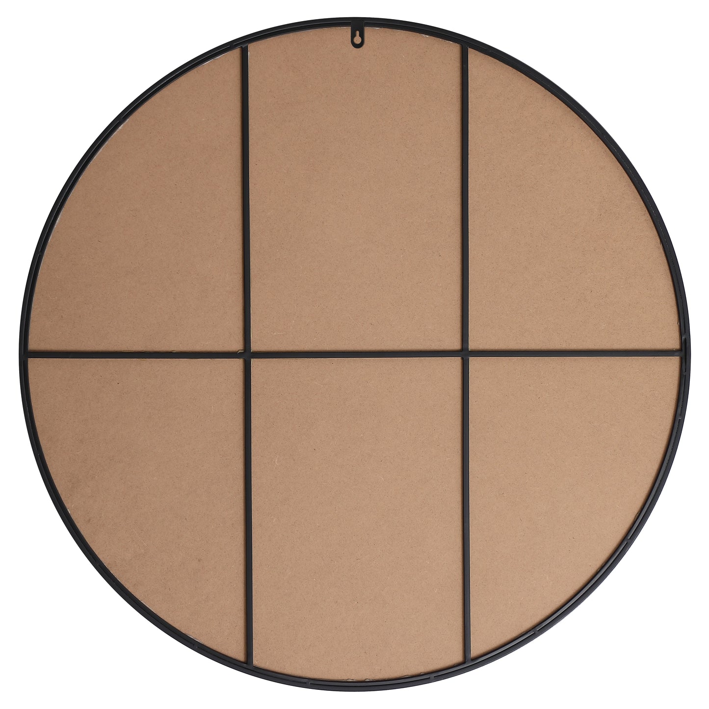 MR4845BK Eternity 45" x 45" Metal Framed Round Mirror in Black