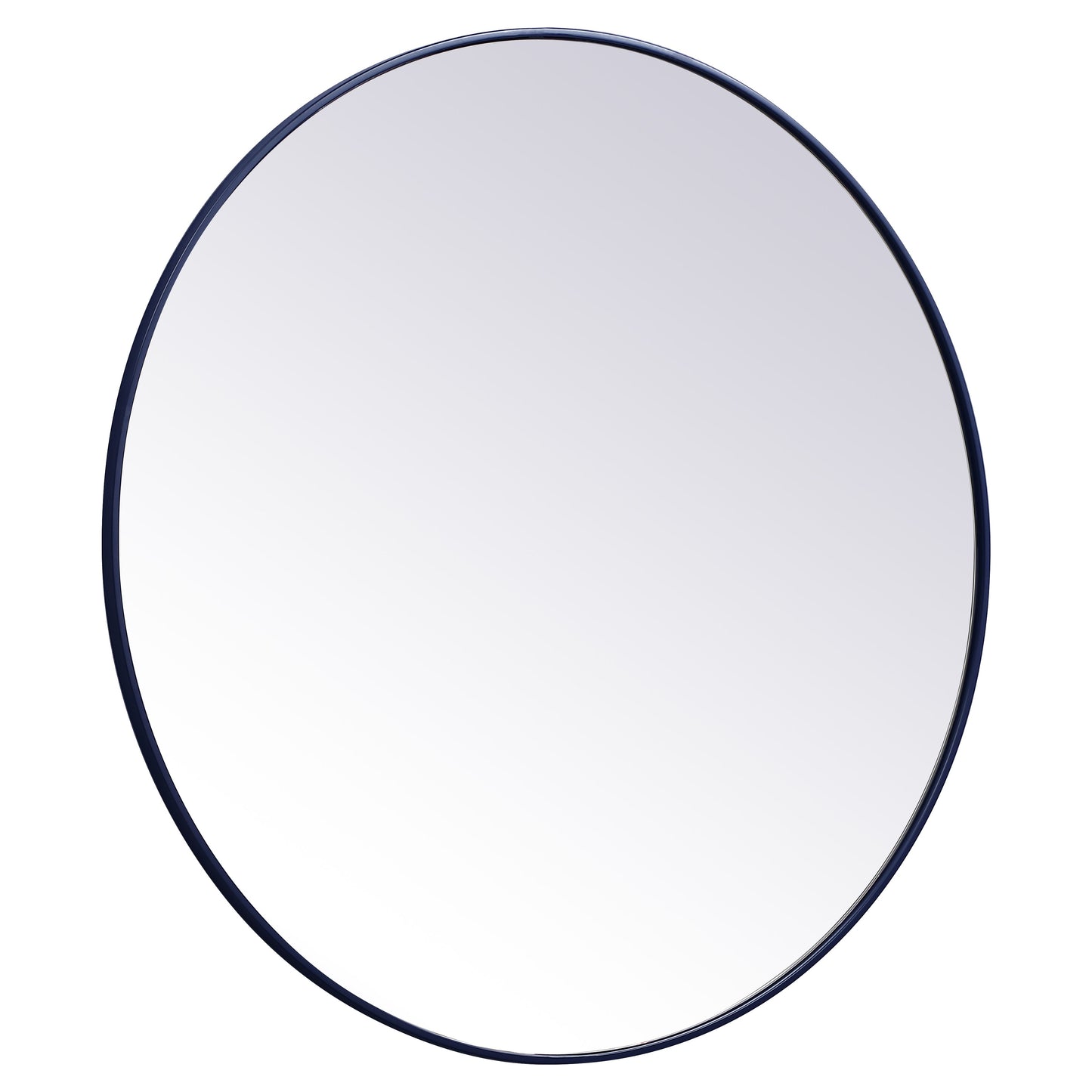 MR4845BL Eternity 45" x 45" Metal Framed Round Mirror in Blue