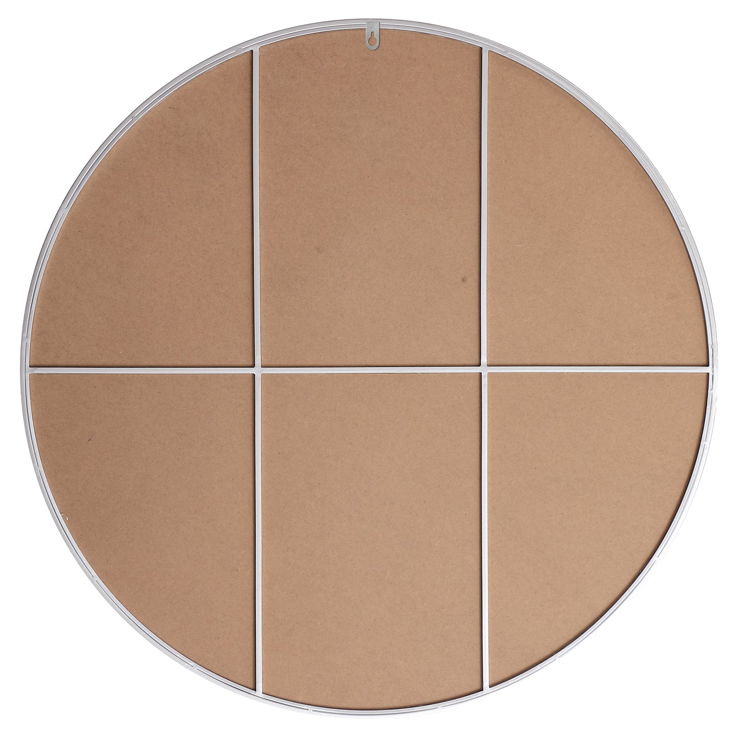 MR4845S Eternity 45" x 45" Metal Framed Round Mirror in Silver