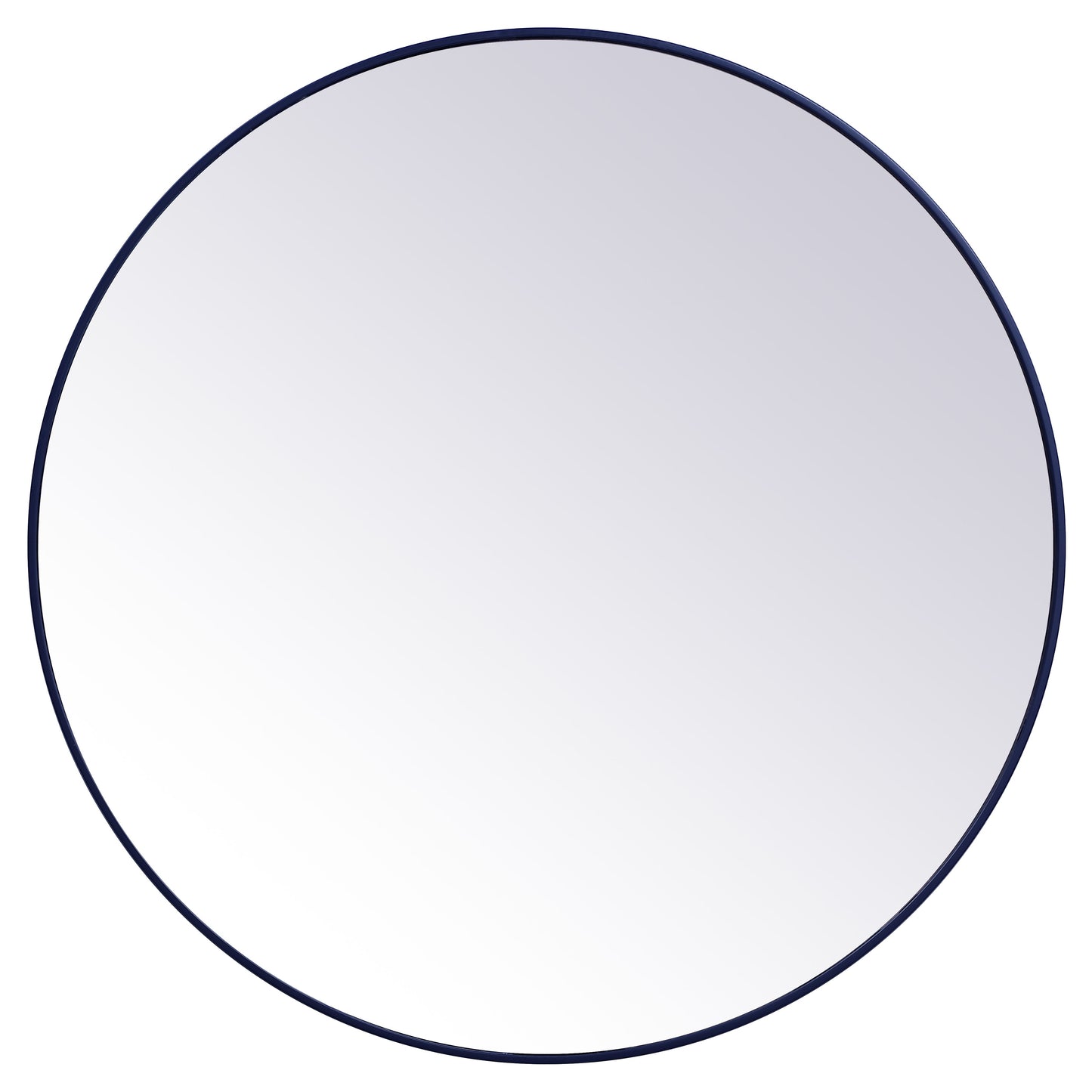 MR4845BL Eternity 45" x 45" Metal Framed Round Mirror in Blue