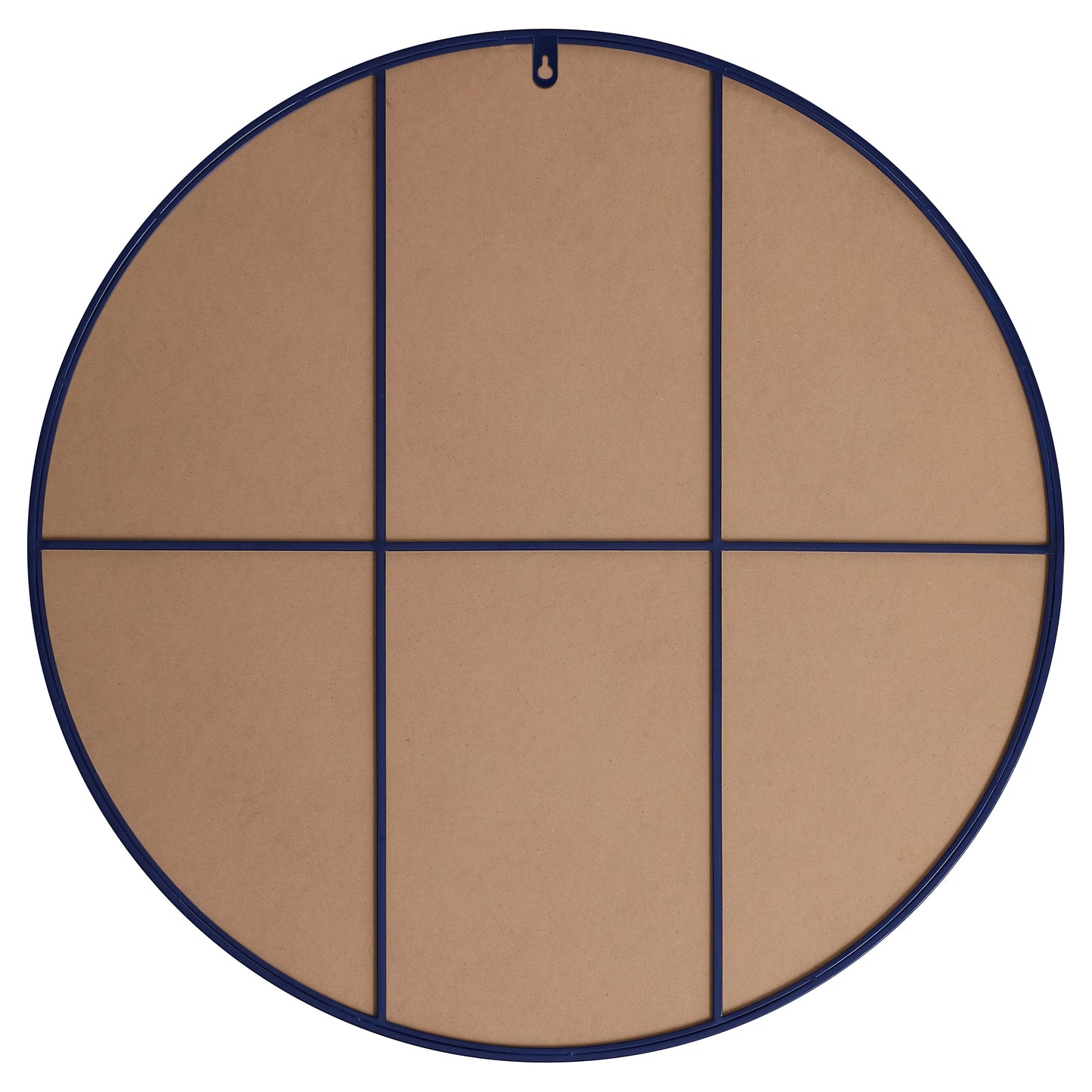 MR4845BL Eternity 45" x 45" Metal Framed Round Mirror in Blue