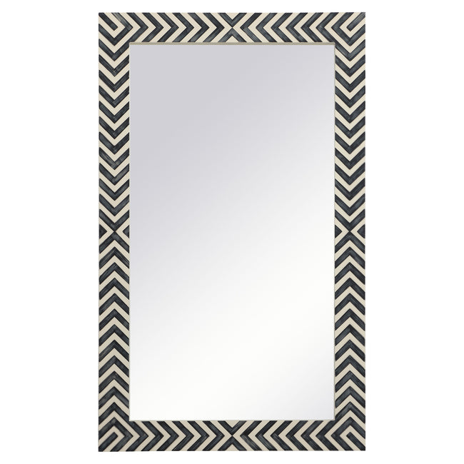 MR52440 Oullette 24" x 40" Rectangular Mirror in Chevron Frame
