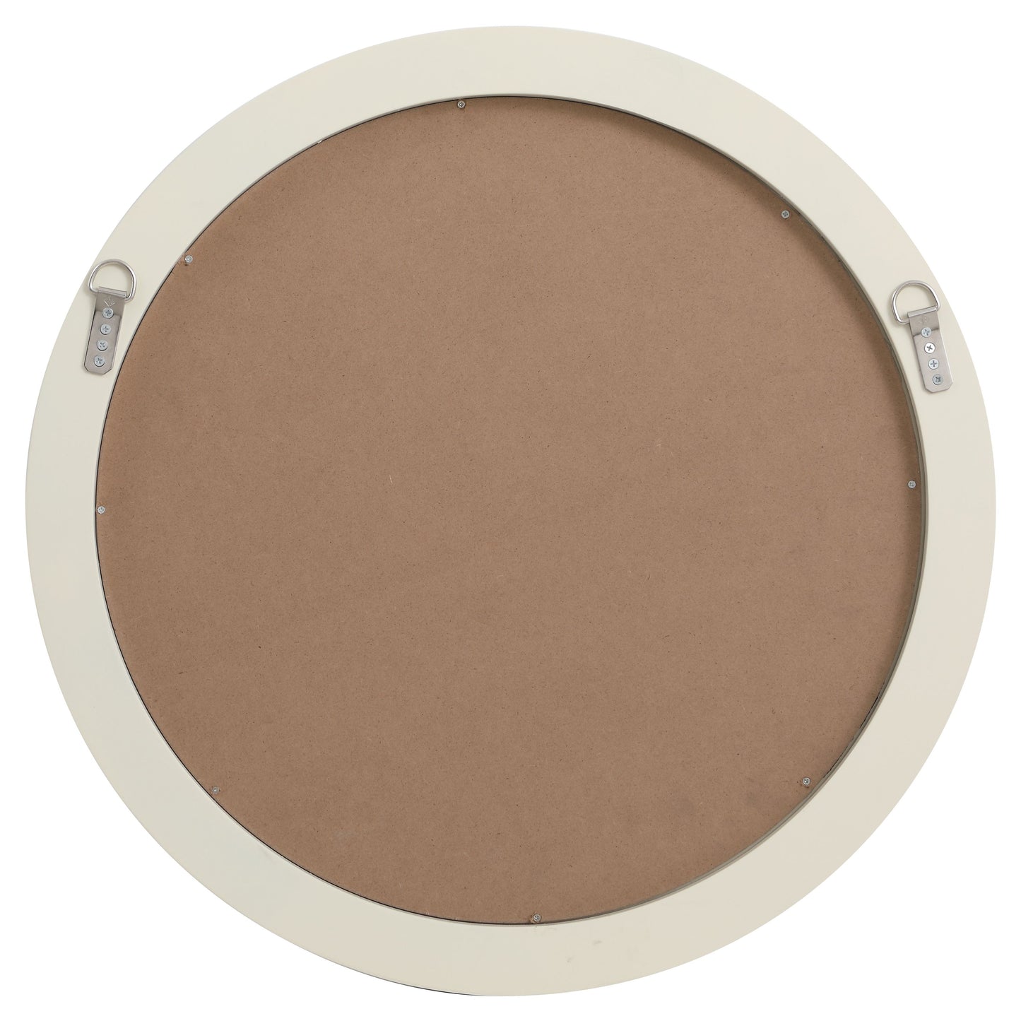 MR52828 Oullette 28" x 28" Round Mirror in Chevron Frame