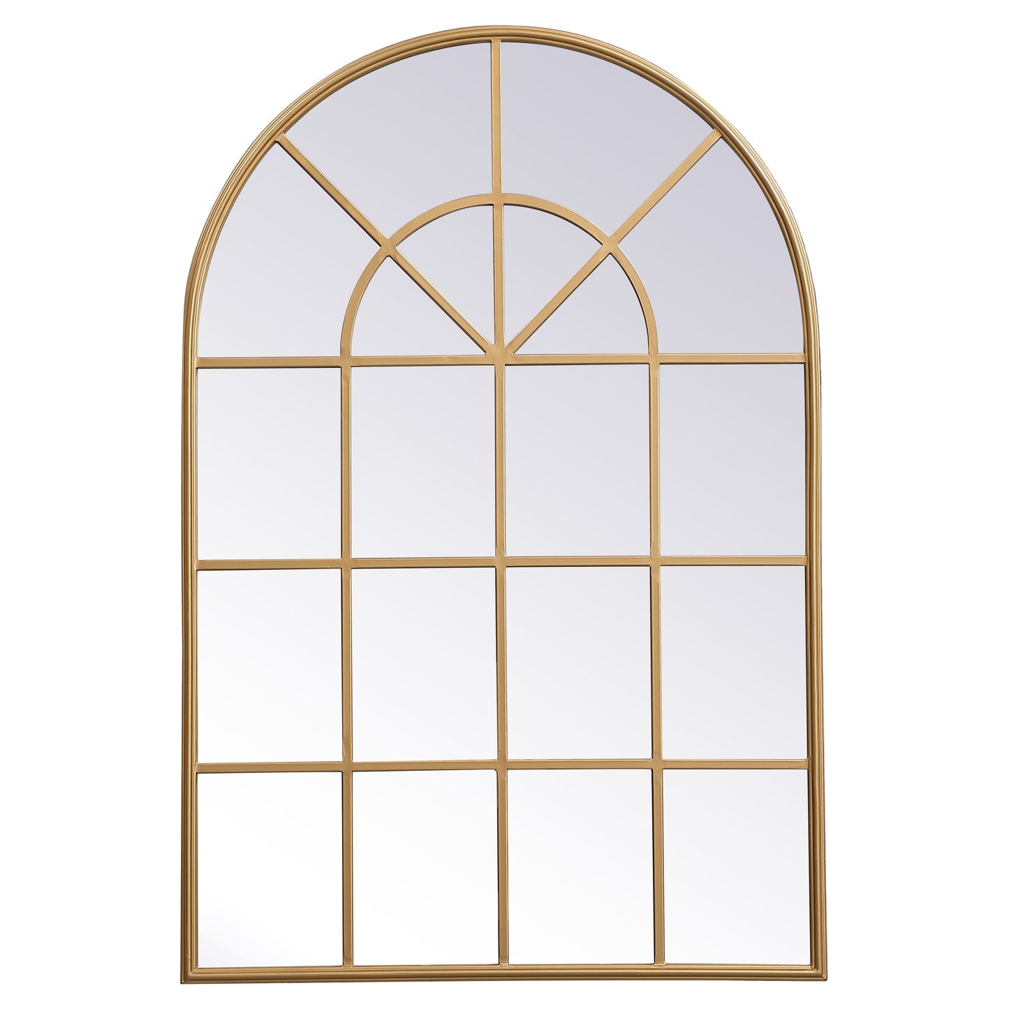 MR613248BR Motif 32" x 47" Decorative Mirror in Brass