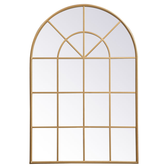 MR613653BR Motif 36" x 53" Decorative Mirror in Brass