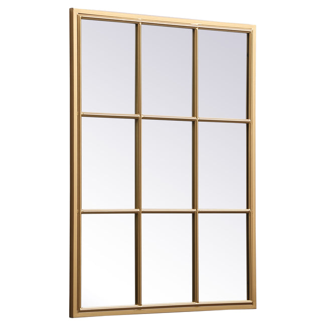 MR622836BR Motif 28" x 36" Decorative Mirror in Brass