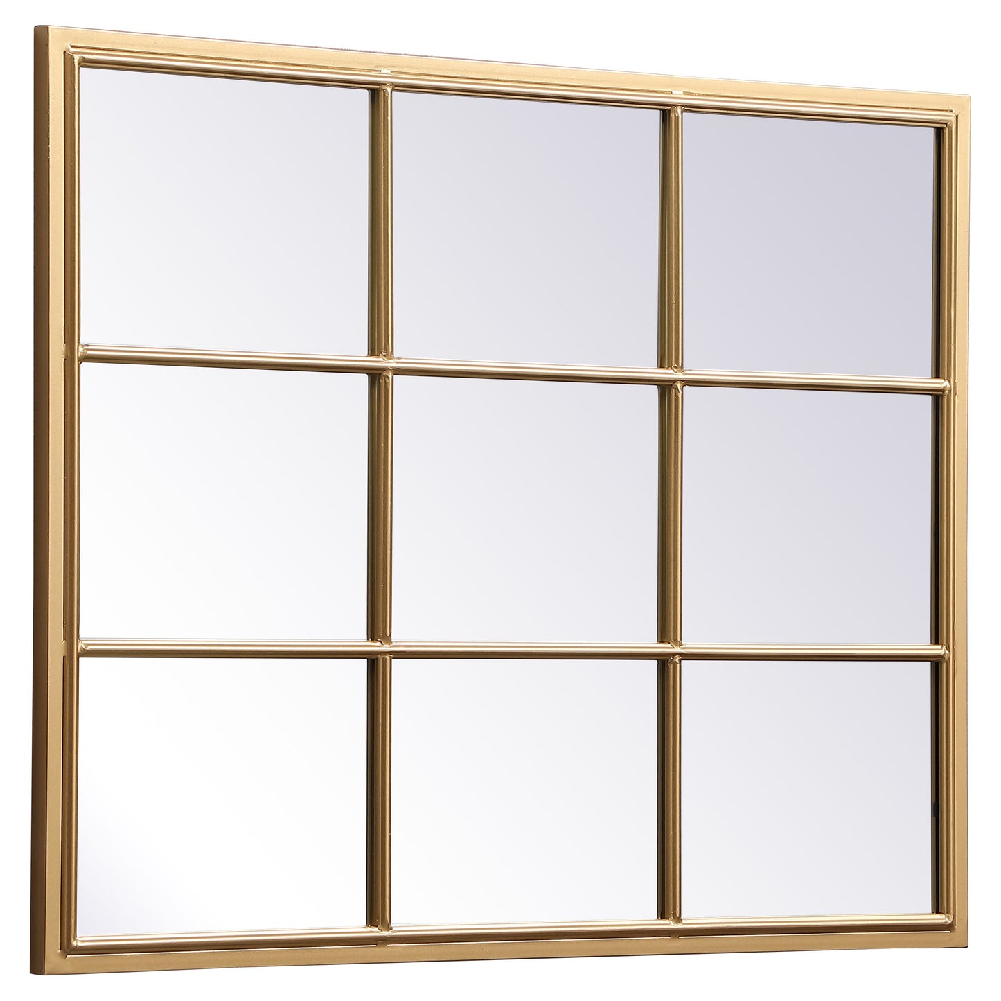 MR622836BR Motif 28" x 36" Decorative Mirror in Brass