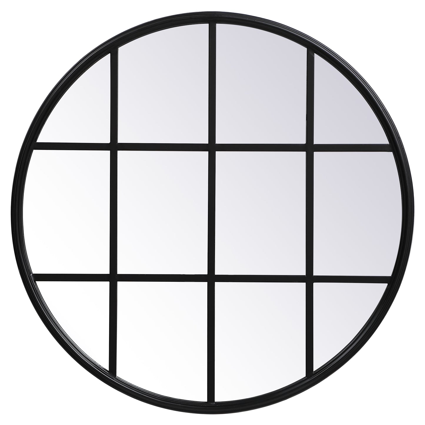 MR632828BK Motif 28" x 28" Decorative Mirror in Black