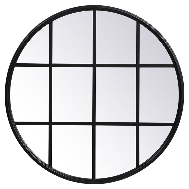 MR632828BK Motif 28" x 28" Decorative Mirror in Black