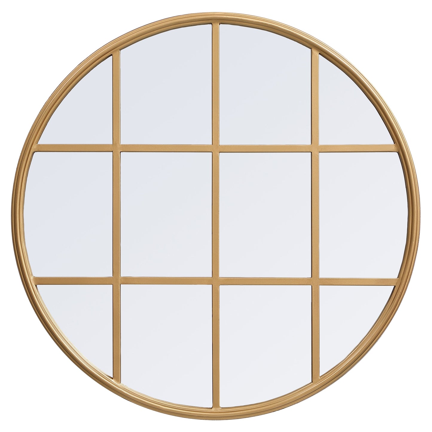 MR632828BR Motif 28" x 28" Decorative Mirror in Brass