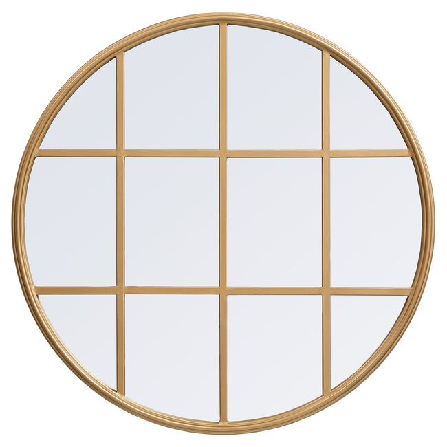 MR632828BR Motif 28" x 28" Decorative Mirror in Brass