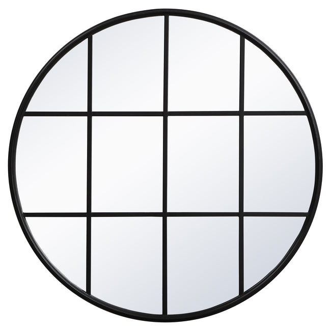 MR633636BK Motif 36" x 36" Decorative Mirror in Black