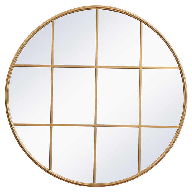 MR634242BR Motif 42" x 42" Decorative Mirror in Brass