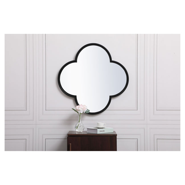 MR652828BK Motif 28" x 28" Decorative Mirror in Black