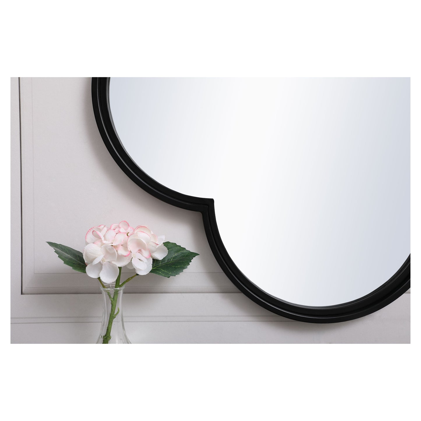 MR652828BK Motif 28" x 28" Decorative Mirror in Black