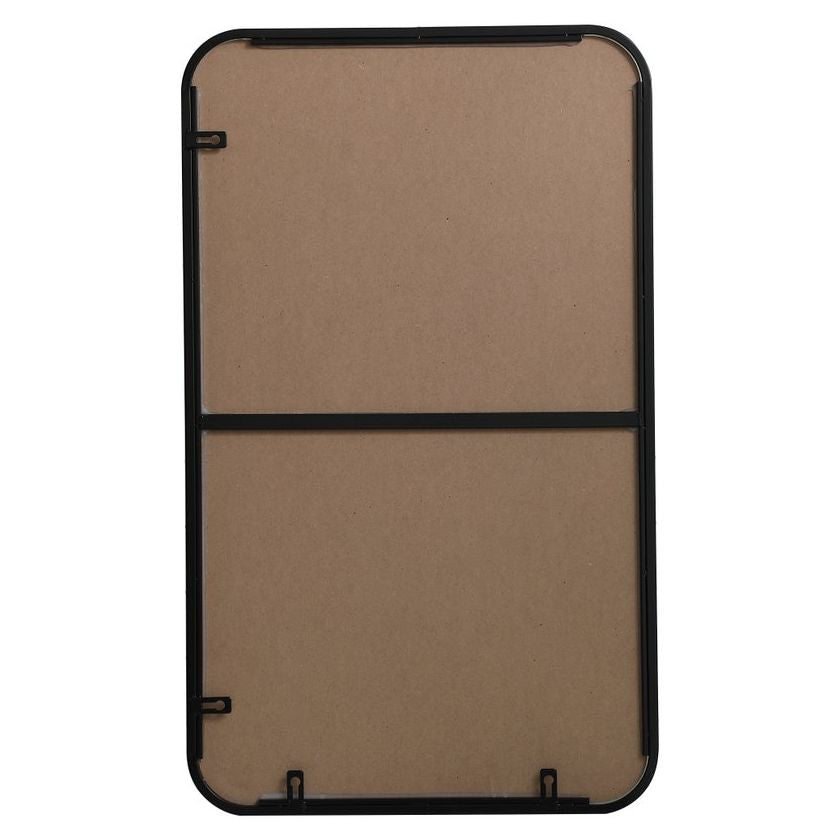 MR801830BK Evermore 18" x 30" Metal Framed Rectangular Mirror in Black