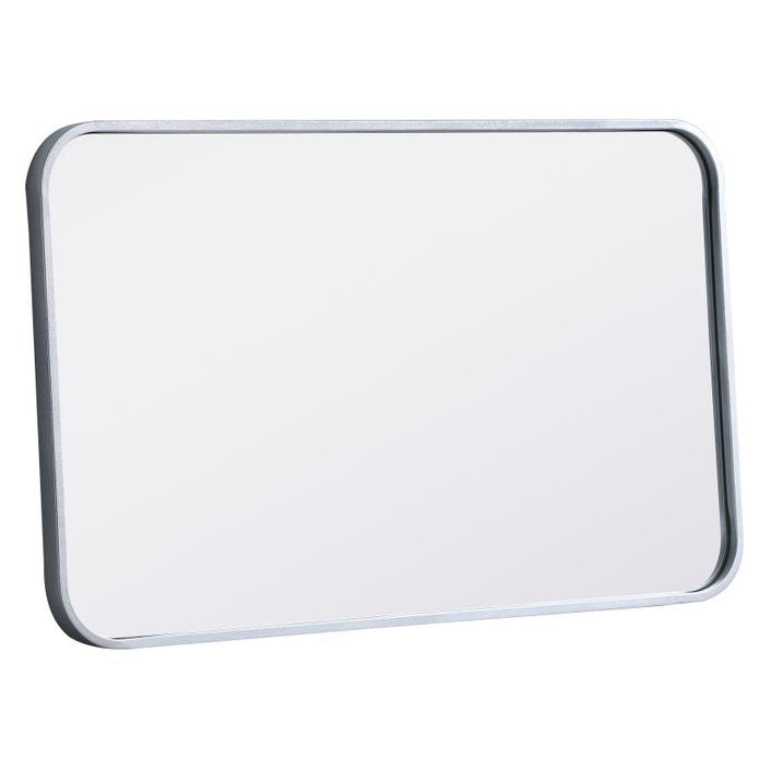 MR801830S Evermore 18" x 30" Metal Framed Rectangular Mirror in Silver