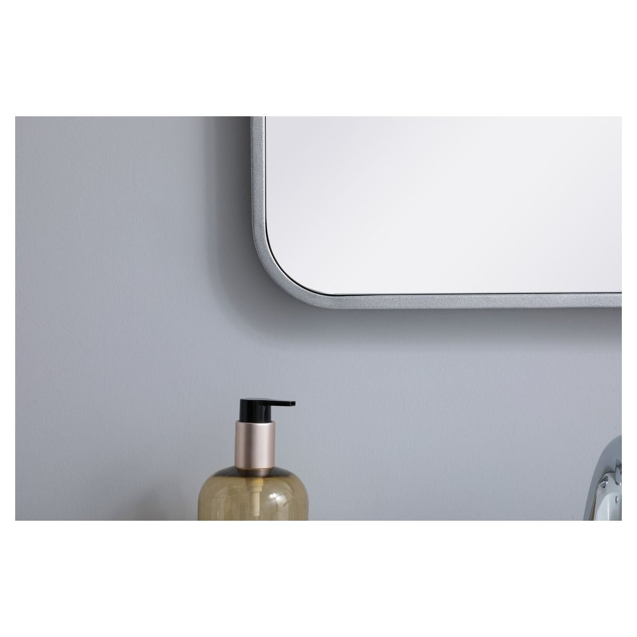 MR801830S Evermore 18" x 30" Metal Framed Rectangular Mirror in Silver